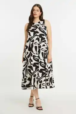 Wehkamp Mat Fashion midi jurk zwart aanbieding