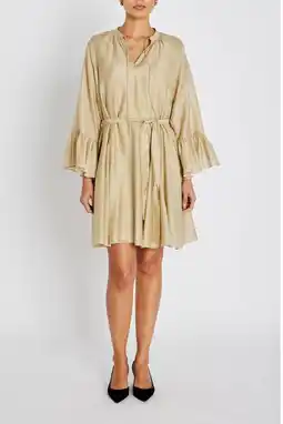 Wehkamp Bruuns Bazaar korte jurk camel aanbieding