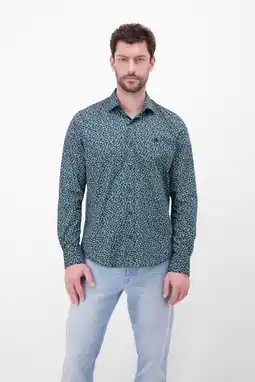 Wehkamp LERROS regular casual overhemd donkerblauw aanbieding