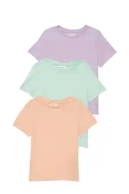 Wehkamp s.Oliver T-shirt - lichtgroen/oranje/lila (set van 3) aanbieding