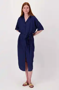 Wehkamp Zusss blousejurk donkerblauw aanbieding