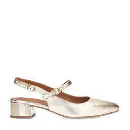 Wehkamp No Stress leren slingback pumps goud aanbieding