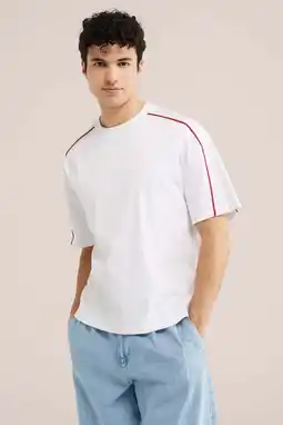 Wehkamp WE Fashion boxy T-shirt wit aanbieding