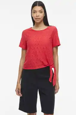 Wehkamp VILA top broderie rood aanbieding