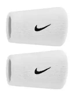 Wehkamp Nike polsbandjes - Swoosh Classic Doublewide wit (set van 2) aanbieding