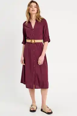 Wehkamp Cache Cache blousejurk donkerrood aanbieding