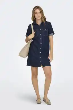 Wehkamp ONLY denim spijkerjurk gebreid aanbieding
