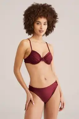 Wehkamp WE Fashion bikinibroekje donkerrood aanbieding