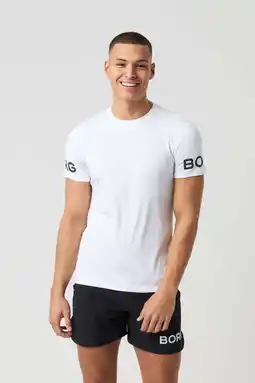 Wehkamp Björn Borg sportshirt Borg wit/zwart aanbieding