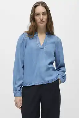 Wehkamp OBJECT top light blue denim aanbieding