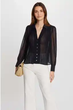 Wehkamp Morgan blouse marineblauw aanbieding