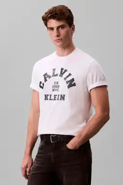 Wehkamp CALVIN KLEIN JEANS oversized T-shirt wit aanbieding