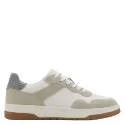 Wehkamp Mango Man leren sneakers wit aanbieding