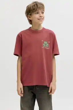 Wehkamp JACK & JONES JUNIOR T-shirt rood aanbieding