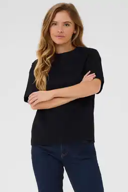 Wehkamp Kaffe T-shirt zwart aanbieding