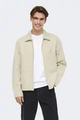 Wehkamp ONLY & SONS spijkerjas ecru aanbieding