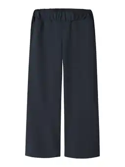 Wehkamp NAME IT KIDS wide leg casual broek donkerblauw aanbieding