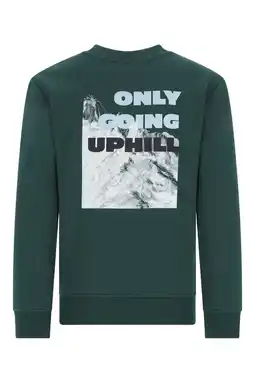 Wehkamp TYGO & vito NextGen sweater met backprint donkergroen aanbieding