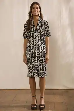 Wehkamp Miss Lagotte midi jurk zwart aanbieding