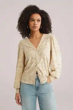 Wehkamp WE Fashion blouse lichtgeel aanbieding