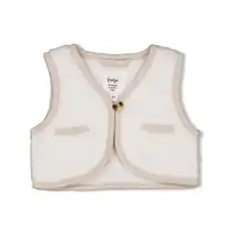 Wehkamp Feetje teddy gilet Dear Autumn ecru aanbieding