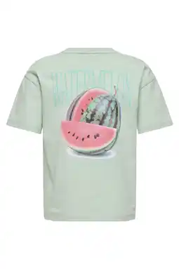 Wehkamp KIDS ONLY GIRL T-shirt met backprint groen aanbieding