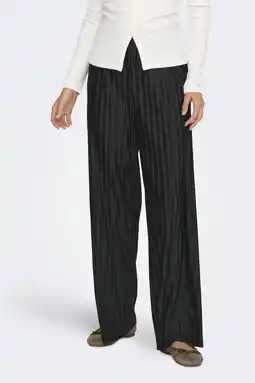 Wehkamp ONLY straight regularwaist broek zwart aanbieding
