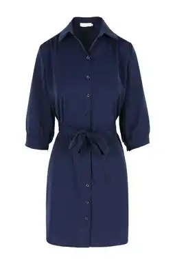 Wehkamp LOLALIZA blousejurk marineblauw aanbieding