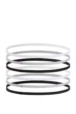 Wehkamp Under Armour haarbandjes - grijs/wit/zwart (set van 6) aanbieding