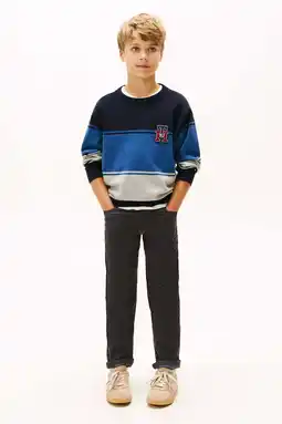 Wehkamp Tommy Hilfiger corduroy baggy casual broek zwart aanbieding