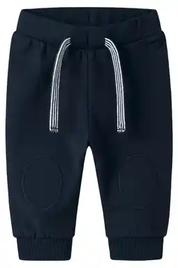 Wehkamp NAME IT BABY regular joggingbroek donkerblauw aanbieding