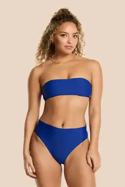 Wehkamp Shiwi The Sunshine Brand voorgevormde bandeau bikini set Lola blauw aanbieding