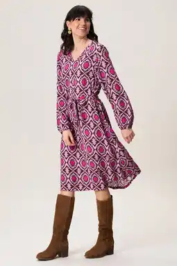 Wehkamp Miss Etam midi jurk roze aanbieding