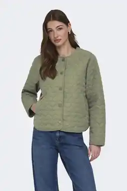 Wehkamp ONLY jasje quilted groen aanbieding