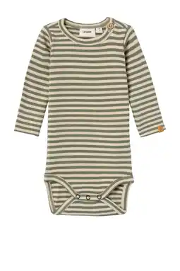 Wehkamp LIL' ATELIER BABY romper NBMGAGO groen/ecru aanbieding