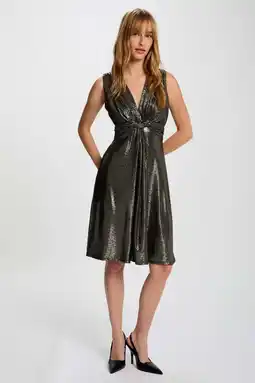 Wehkamp Morgan cocktailjurk met glitter goud aanbieding