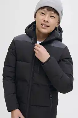Wehkamp JACK & JONES JUNIOR gewatteerde jas zwart aanbieding