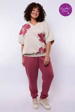 Wehkamp Exxcellent regularwaist joggingbroek roze aanbieding