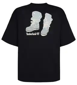 Wehkamp Timberland regular T-shirt met backprint zwart aanbieding