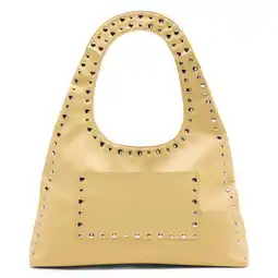 Wehkamp Manfield handtas met studs geel aanbieding