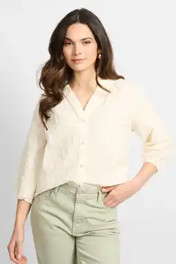 Wehkamp CS the Label blouse met paisley print ecru aanbieding
