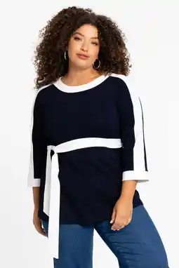Wehkamp YOEK tuniek donkerblauw/wit aanbieding