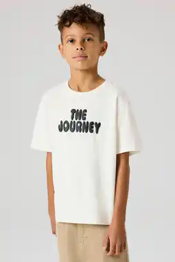 Wehkamp NAME IT KIDS T-shirt met backprint wit aanbieding