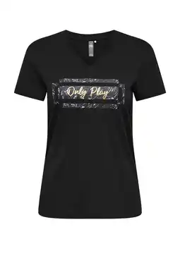 Wehkamp ONLY PLAY sport T-shirt ONPJOJO zwart aanbieding