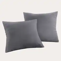 Wehkamp NOUS Living flanellen kussensloop grijs aanbieding