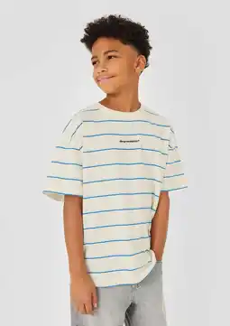 Wehkamp s.Oliver gestreepte T-shirt ecru aanbieding