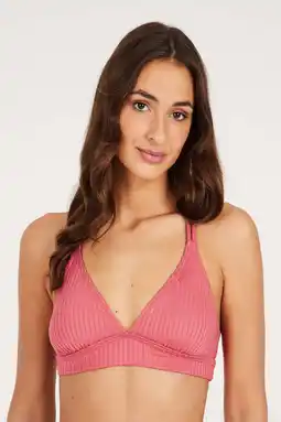 Wehkamp Protest voorgevormde triangel bikinitop MIXTUNE met ribstructuur roze aanbieding