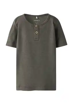 Wehkamp NAME IT MINI T-shirt donkergroen aanbieding