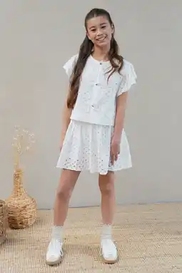 Wehkamp Like Flo blousetop wit broderie aanbieding