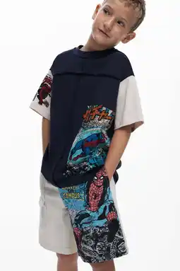 Wehkamp Desigual Spider-Man T-shirt donkerblauw aanbieding